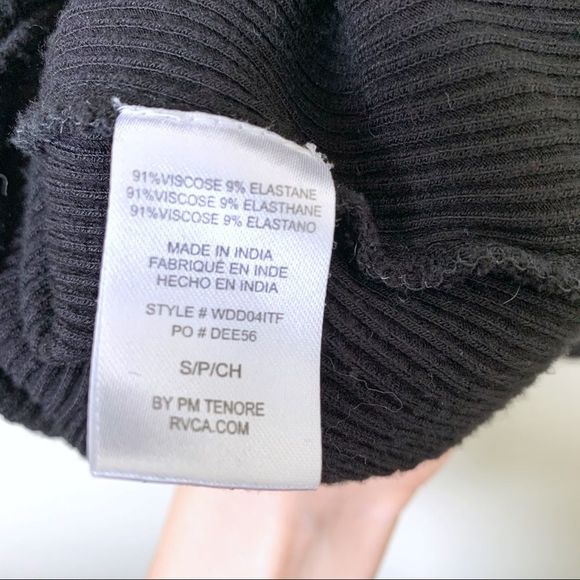 3/$30 RVCA Mockneck Ribbed Mini Dress - Picture 6 of 6